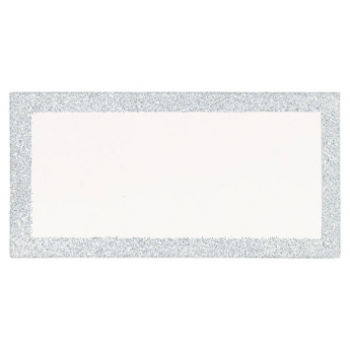 Picture of PLACE CARD - SILVER GLITTER 