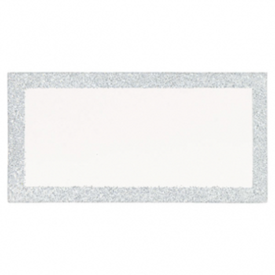 Image sur PLACE CARD - SILVER GLITTER 