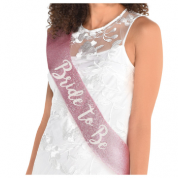Picture of BRIDE TO BE PINK SPARKLE SASH