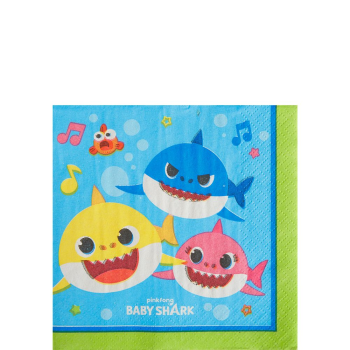 Image de BABY SHARK - BEVERAGE NAPKINS