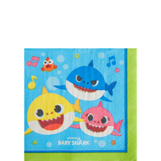 Picture of BABY SHARK - BEVERAGE NAPKINS