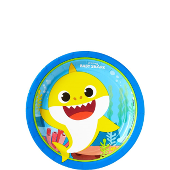 Image sur BABY SHARK - 7" ROUND PLATES