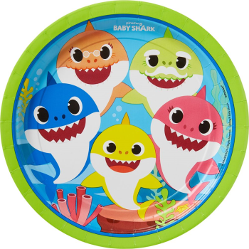 Image de BABY SHARK - 9" ROUND PLATES