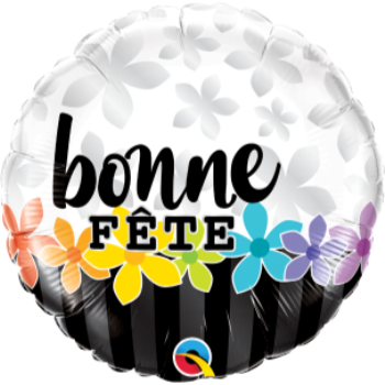 Image de 18" FOIL - BONNE FETE BANDE DE FLEURS 