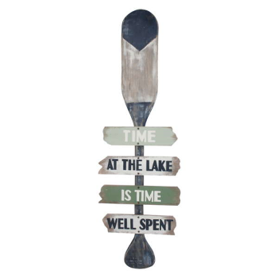 Picture of TIME AT THE LAKE - OAR PLAQUE