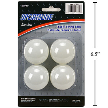 Image de PING PONG BALLS - 4/PKG