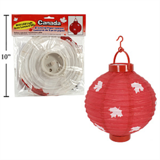 Picture of CANADA 8" LED PAPER LANTERN