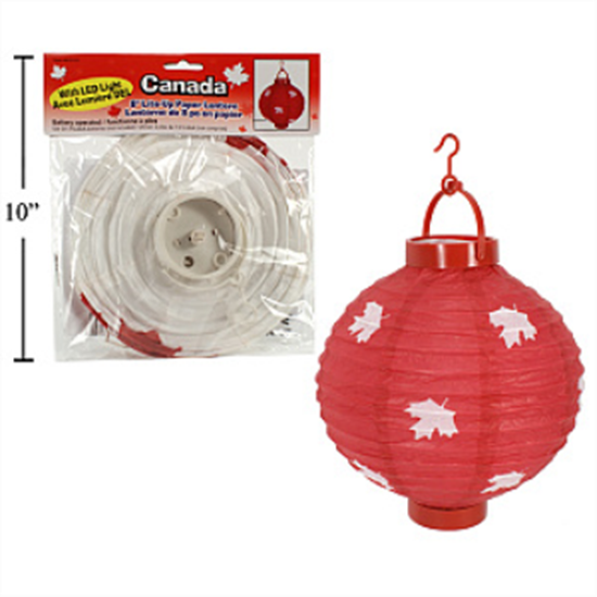 Image sur CANADA 8" LED PAPER LANTERN