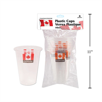 Image de CANADA 16oz PLASTIC CUPS
