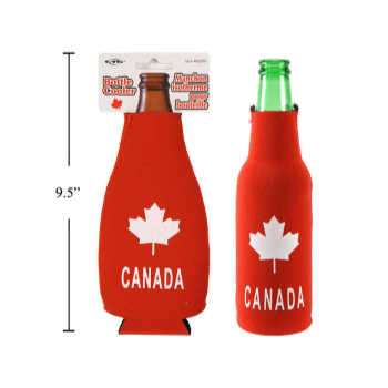 Image de CANADA BOTTLE KOOZIE W/ ZIPPER