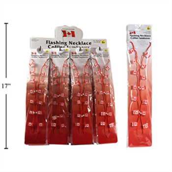 Image de CANADA FLAG LIGHT UP NECKLACE