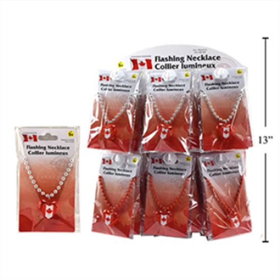 Picture of CANADA HEART FLASHING NECKLACE