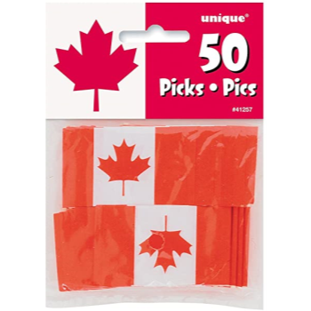 Image de CANADA FLAG PICKS - 50CT