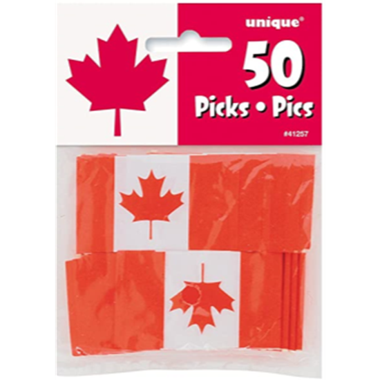 Image sur CANADA FLAG PICKS - 50CT