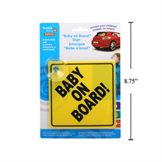 Picture of DECOR - BABY ON BOARD SIGN WITH SUCTION CUP