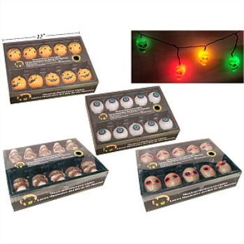 Image de MINI LIGHT STRINGS WITH ASSORTED HALLOWEEN TOPS