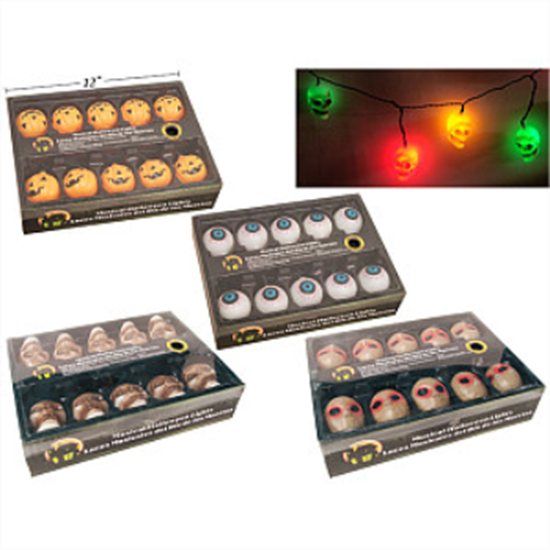 Image sur MINI LIGHT STRINGS WITH ASSORTED HALLOWEEN TOPS