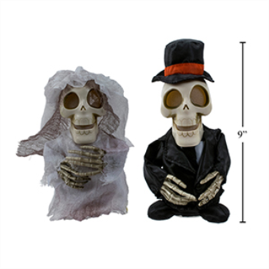 Image sur SKELETON BRIDE AND GROOM WITH VOICE RECORDING