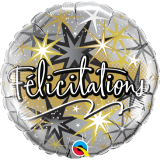 Picture of 18" FOIL - FELICITATIONS  ECLATS 