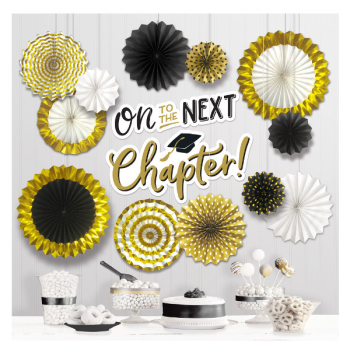 Picture of DECOR - GRAD PAPER FAN DECORATING KIT