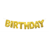 Picture of FOIL BALLOON BANNERS - HAPPY BDAY GOLD