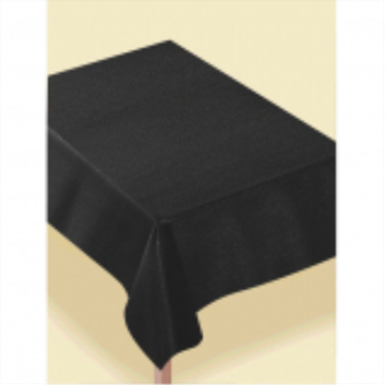 Image sur BLACK METALLIC TABLE COVER - 60" X 104" CLOTH