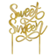 Image de 16th - SWEET 16TH GOLD CAKE TOPPER