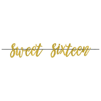 Image de 16th - SWEET 16TH LETTER BANNER