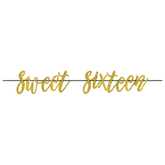Image sur 16th - SWEET 16TH LETTER BANNER