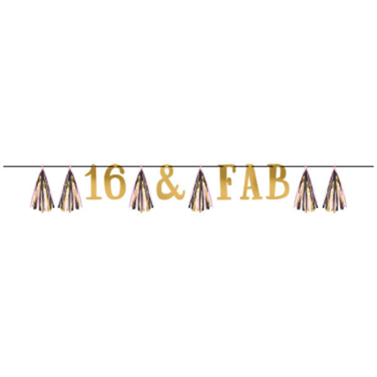 Picture of 16th - SWEET 16TH TASSEL LETTER BANNER