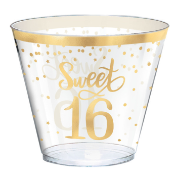 Image de 16th - SWEET 16TH HOT STAMPED 9oz TUMBLERS