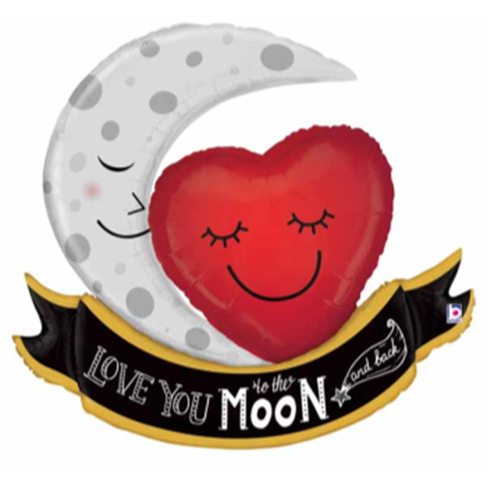 Image sur LOVE YOU TO THE MOON AND BACK SUPERSHAPE