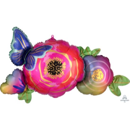 Picture of FLOWERS & BUTTERFLY SUPERSHAPE