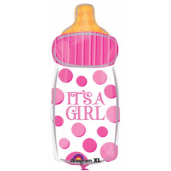 Image sur 18" FOIL - IT'S A GIRL BOTTLE JUNIOR SHAPE