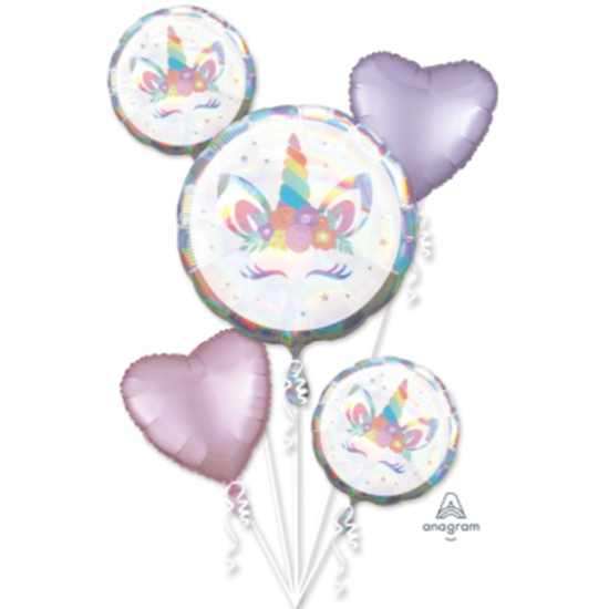 Picture of UNICORN PARTY HOLOGRAPHIC BOUQUET