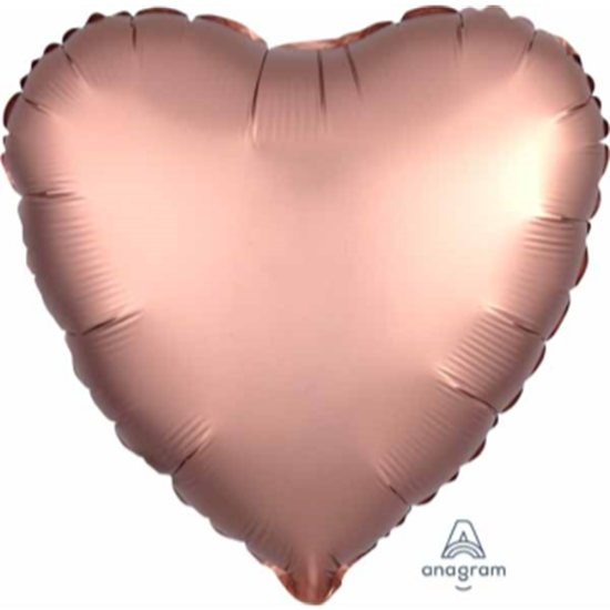 Image sur 18" FOIL - LUXE ROSE COPPER HEART