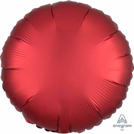 Image sur 18" FOIL - LUXE RED ROUND