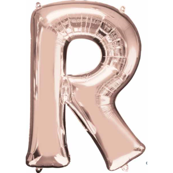 Image de 34" LETTER R SUPER SHAPE - ROSE GOLD