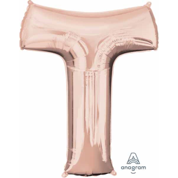 Image de 34" LETTER T SUPER SHAPE - ROSE GOLD