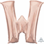 Picture of 34" LETTER W SUPER SHAPE - ROSE GOLD