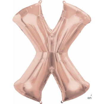 Image de 34" LETTER X SUPER SHAPE - ROSE GOLD