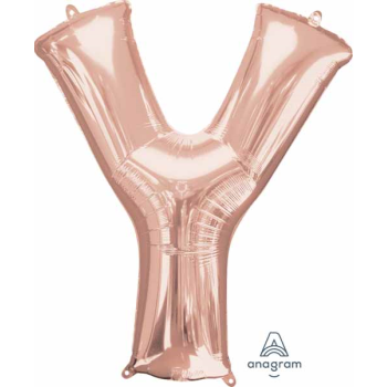 Image de 34" LETTER Y SUPER SHAPE - ROSE GOLD