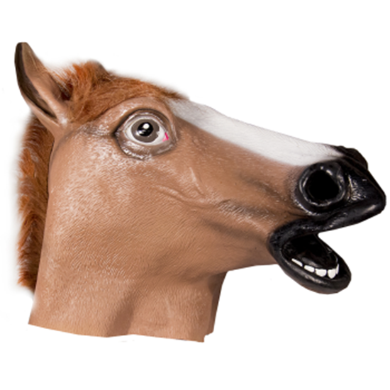 Image sur LATEX ANIMAL FULL MASKS - HORSE