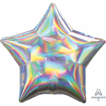 Image de 18" FOIL - IRIDESCENT SILVER STAR