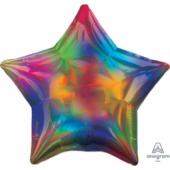 Picture of 18" FOIL - IRIDESCENT RAINBOW STAR