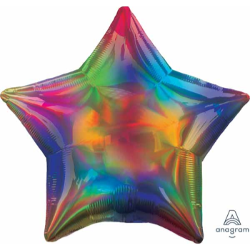 Image de 18" FOIL - IRIDESCENT RAINBOW STAR