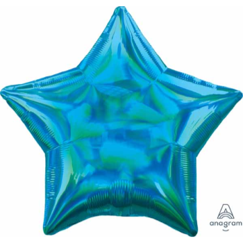 Image de 18" FOIL - IRIDESCENT TURQUOISE STAR