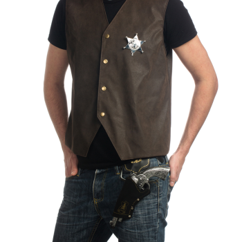 Image de WESTERN SILVER - GUN/HOLSTER, BELT AND BADGE