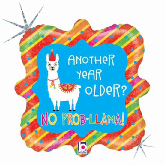 Picture of 18" FOIL - LLAMA BIRTHDAY