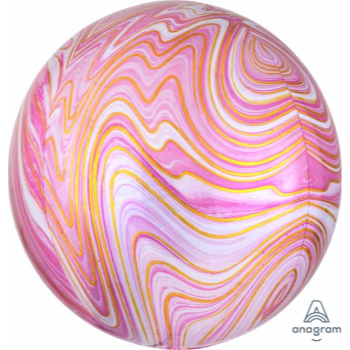 Picture of 21'' PINK MARBLE ORBZ BALLOON